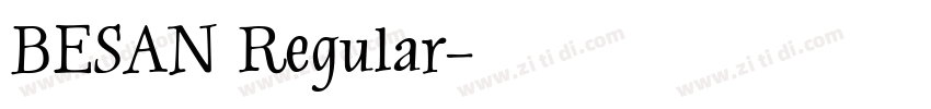 BESAN Regular字体转换